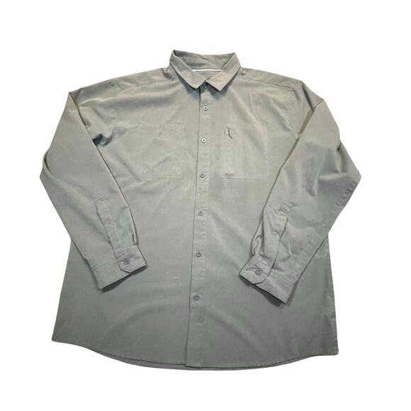 Mountain Hardwear Other - Mountain Hardwear XL Green Button Down Trail Shirt Outdoor Hiking Long Sleeve